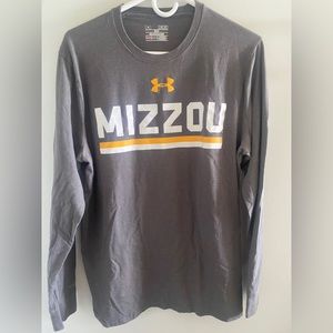 University of Missouri Under Armour long sleeve. Size mens medium. Color grey